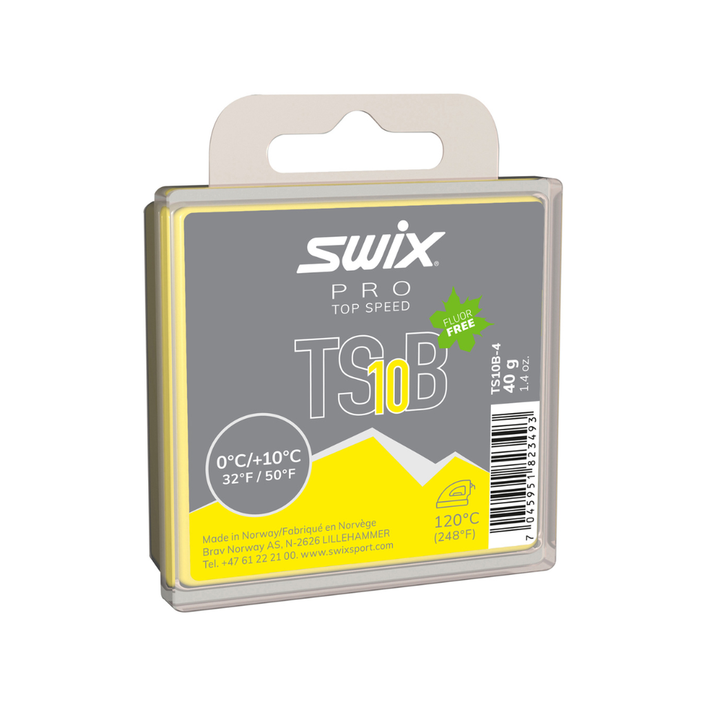 SWIX TS10 Black 0°C/+10°C 40g Wax