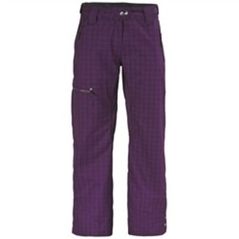 purple plaid pants womens