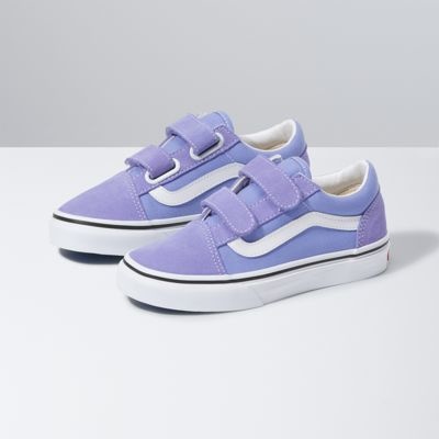 purple velcro vans