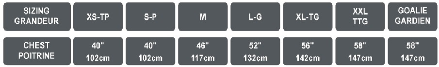 SP-Size Chart