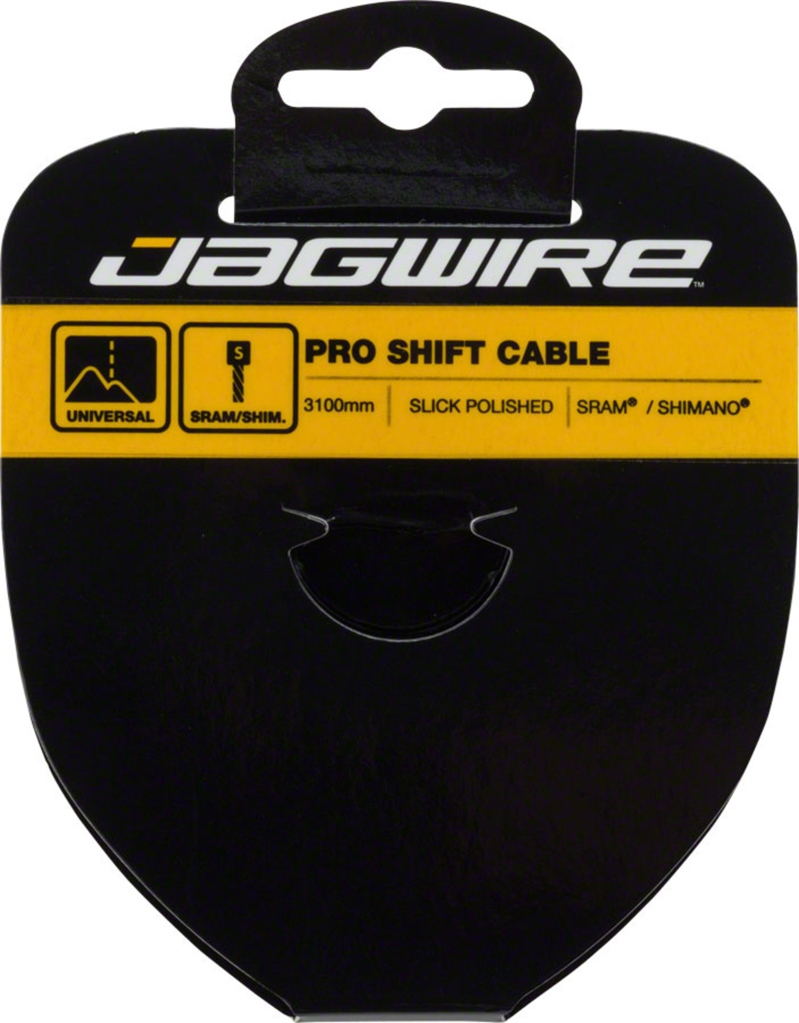 Jagwire Pro Shift Cable - 1.1 x 3100mm, Polished Slick Stainless Steel, For SRAM/Shimano