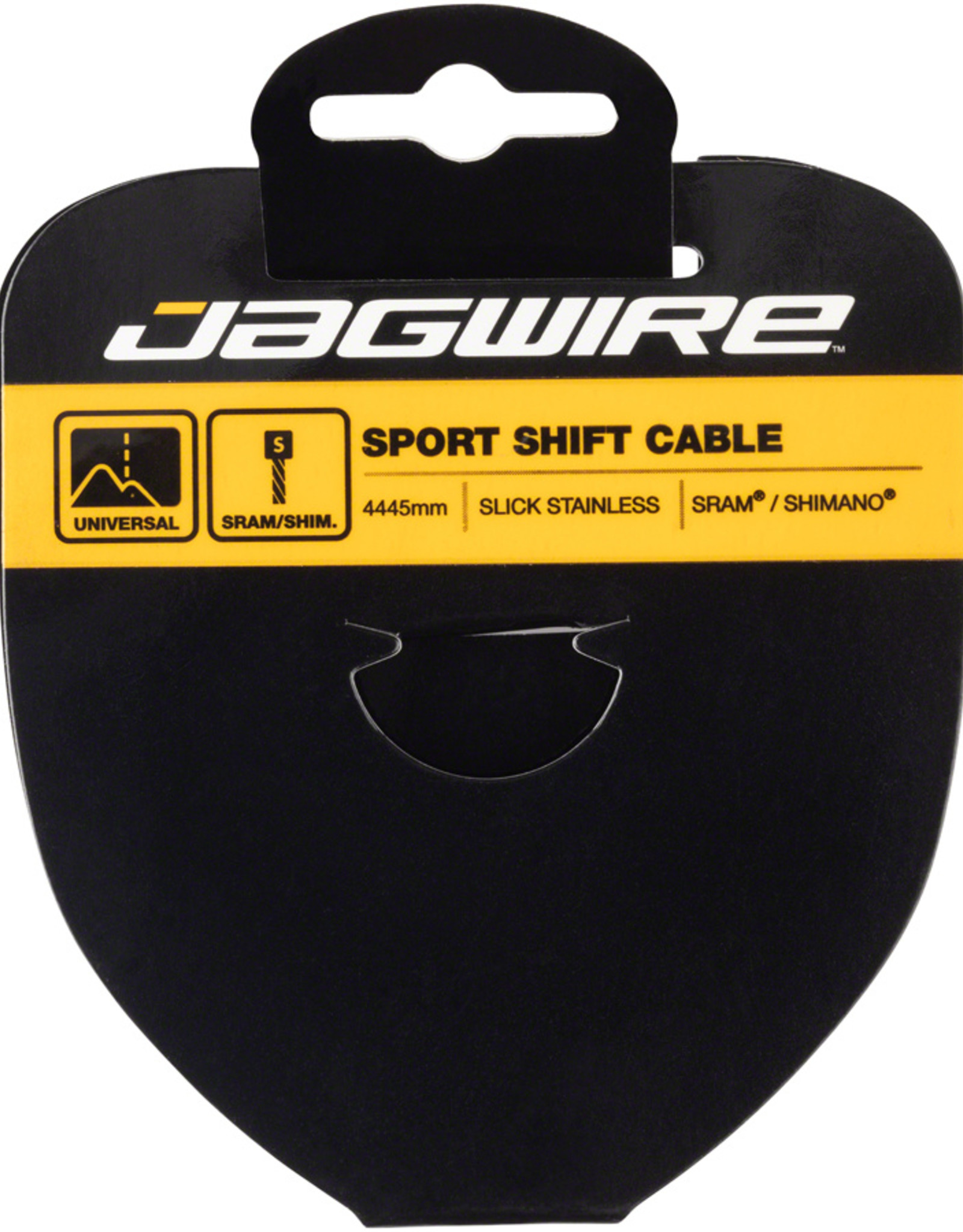 Jagwire Sport Shift Cable - 1.1 x 4445mm, Slick Stainless Steel, For SRAM/Shimano Tandem