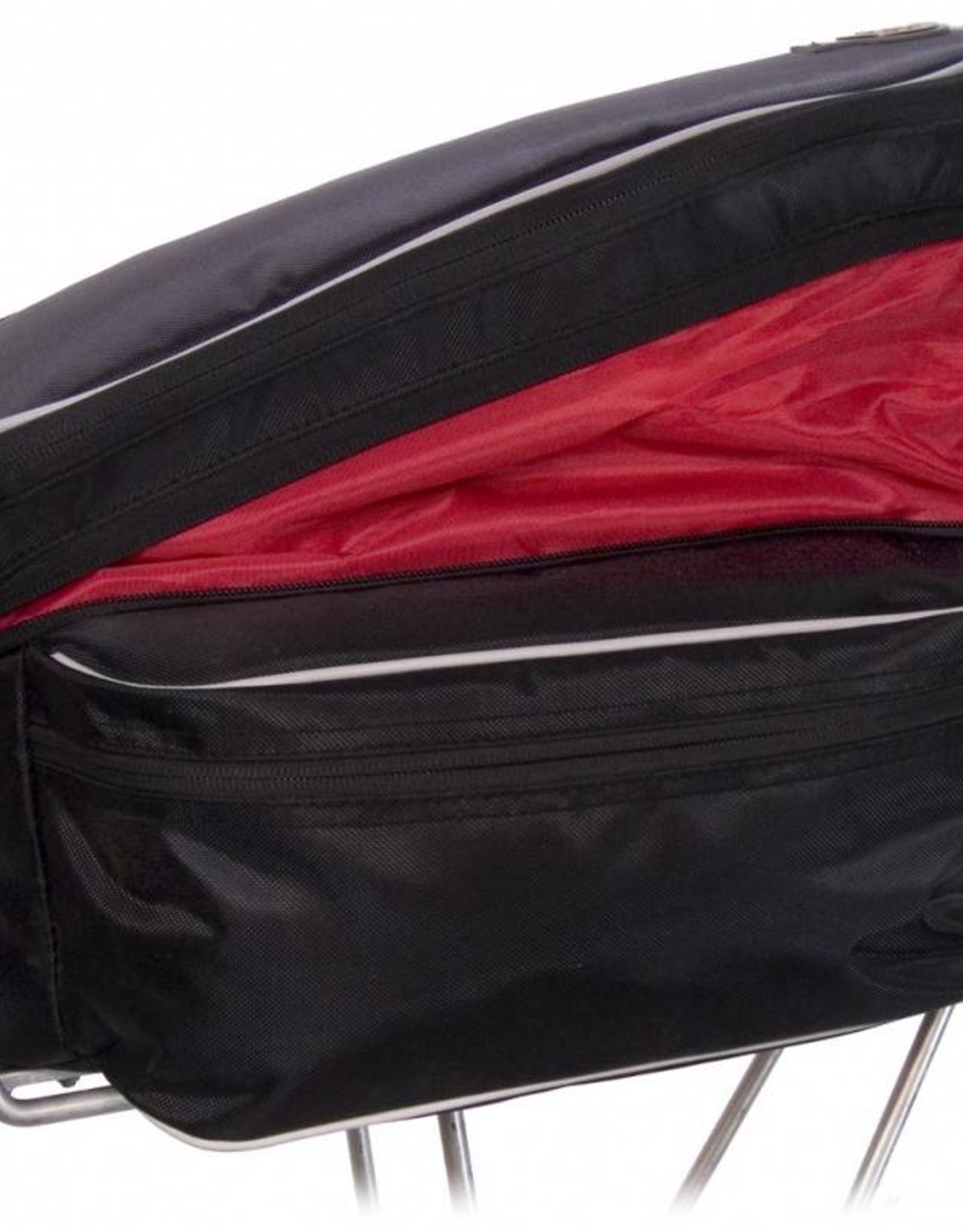 Banjo Brothers Expanding Rack Top Bag: Black