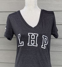 Womens Camp david V neck T, SS, 16