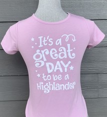 Athletic Works Girls SS Tee Its a great Day to be a  Highlander 21