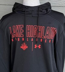 UA Adult Hoodie Lake HighlandHighlanders Mascot|UA Logo