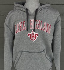 Ouray Adult Fleece Hoodie Lake Highland over LHP Logo 24