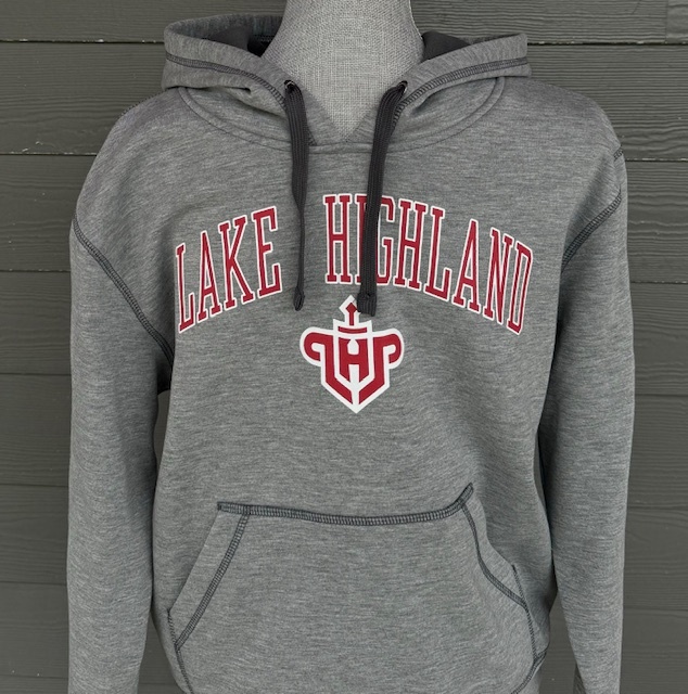 Ouray Adult Fleece Hoodie Lake Highland over LHP Logo 24