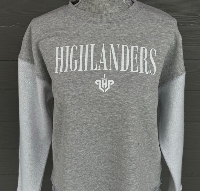 League Adult Crew TwoTone Cropped Soft Fleece LS 24