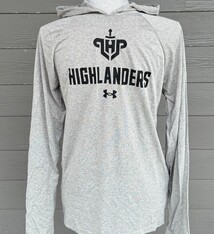 UA Adult Tech Tee SS LHP logo overHighlanders 24