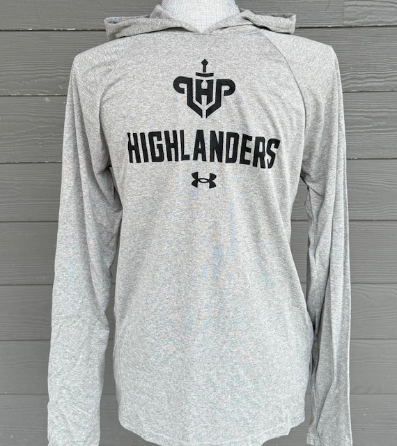 UA Adult Tech Tee SS LHP logo overHighlanders 24