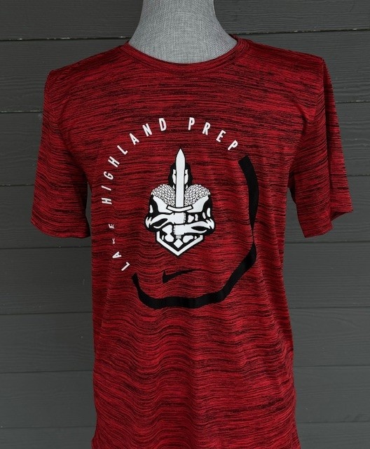 Adult Nike Velocity  SS Tee Lake Highland Prep circle w/Mascot on the middle 24