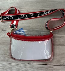 Desden Stadium Bag - Clear 23 Red