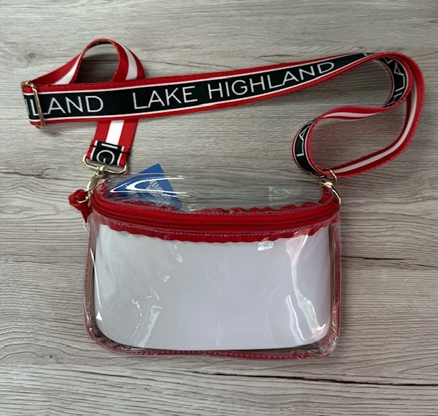 Desden Stadium Bag - Clear 23 Red