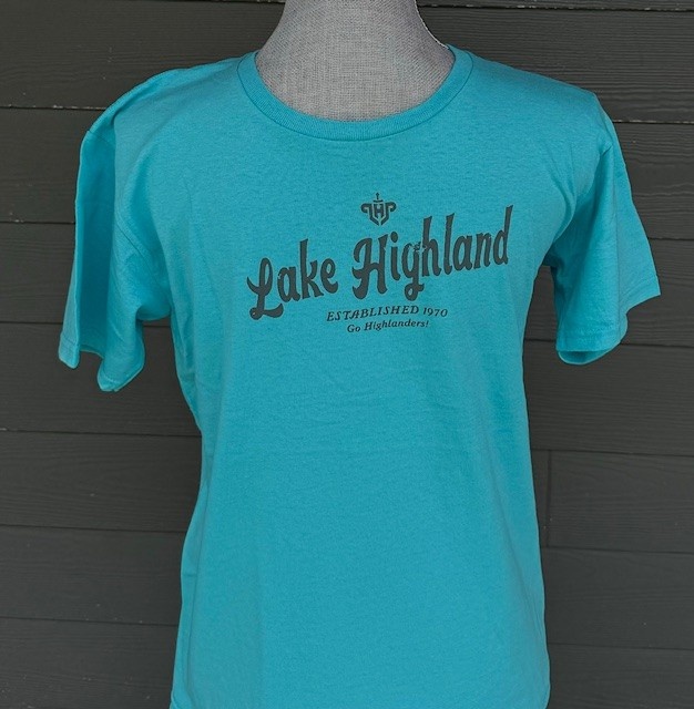 Ouray Youth Teal Lake Highland Est 1970 Go Highlanders SS Tee 2024