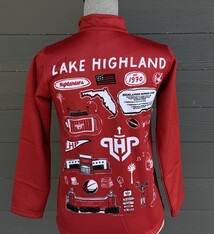 VIVA  LA FETE Youth 1/4 Zip Sketched Art on Back w/ LHP Logo on Front 24