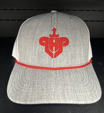 League Mens Trucker Hat Red cord and LHP Logo 25