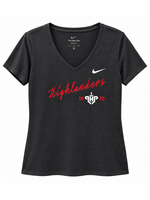 Ladies Nike SS V Neck Tee Highlanders 19LHP70 24