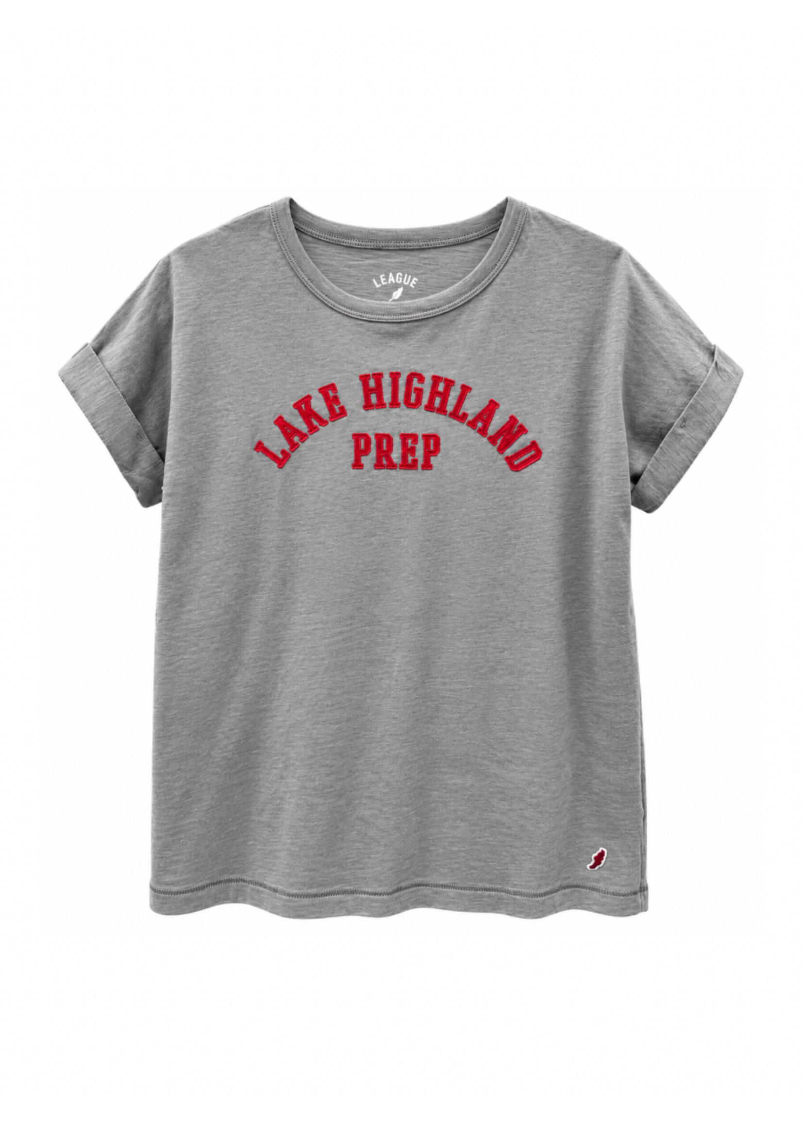 League Ladies League SS Tee Lake Highland Prep Applique 26