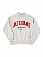 League Ladies Mock Turtle Neck Sweatshirt Lake Highland Highlanders est 1970 '26