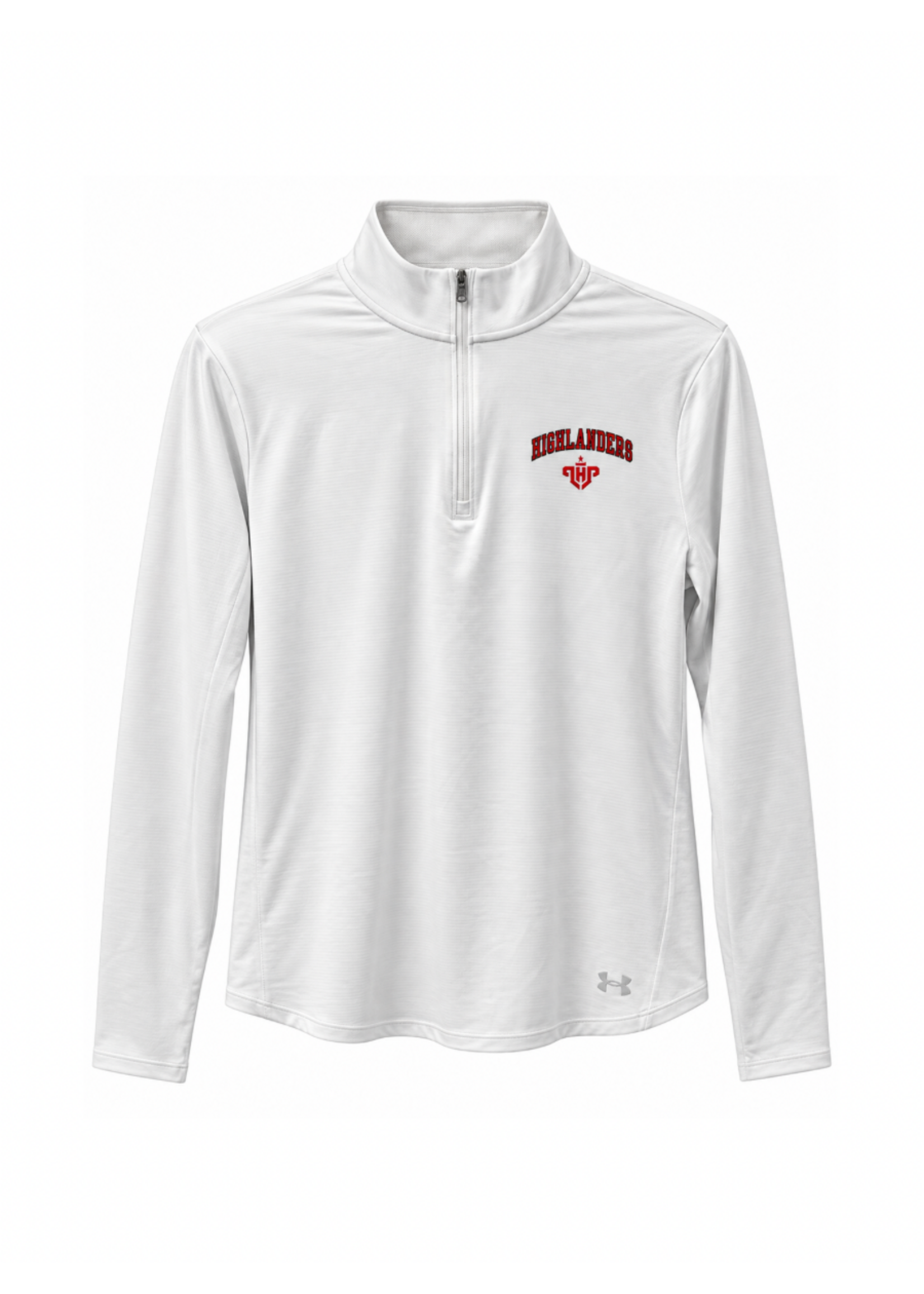 UA Womens 1/4 Zip Highlanders over LHP Logo
