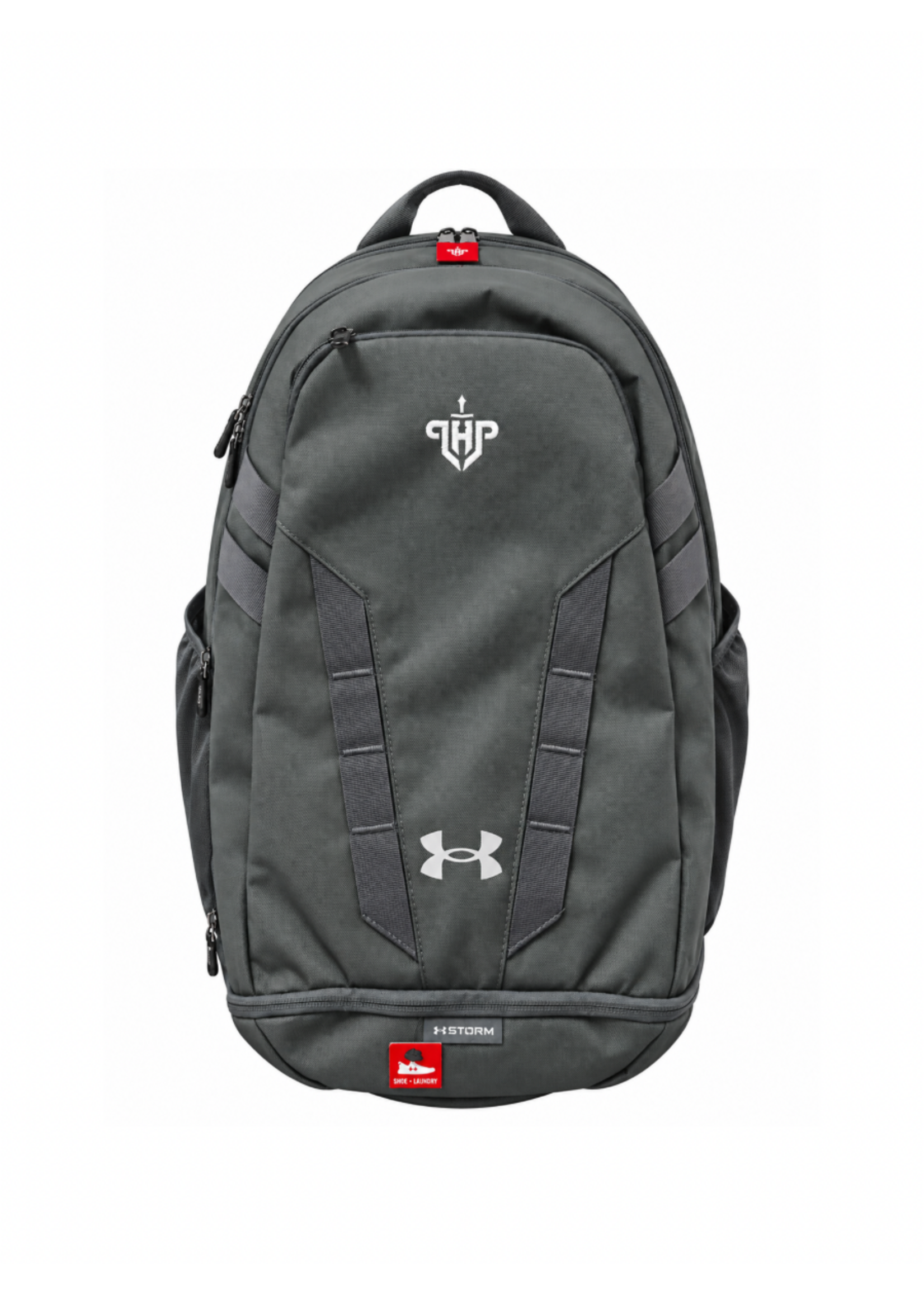 UA Hustle Backpack LHP Logo