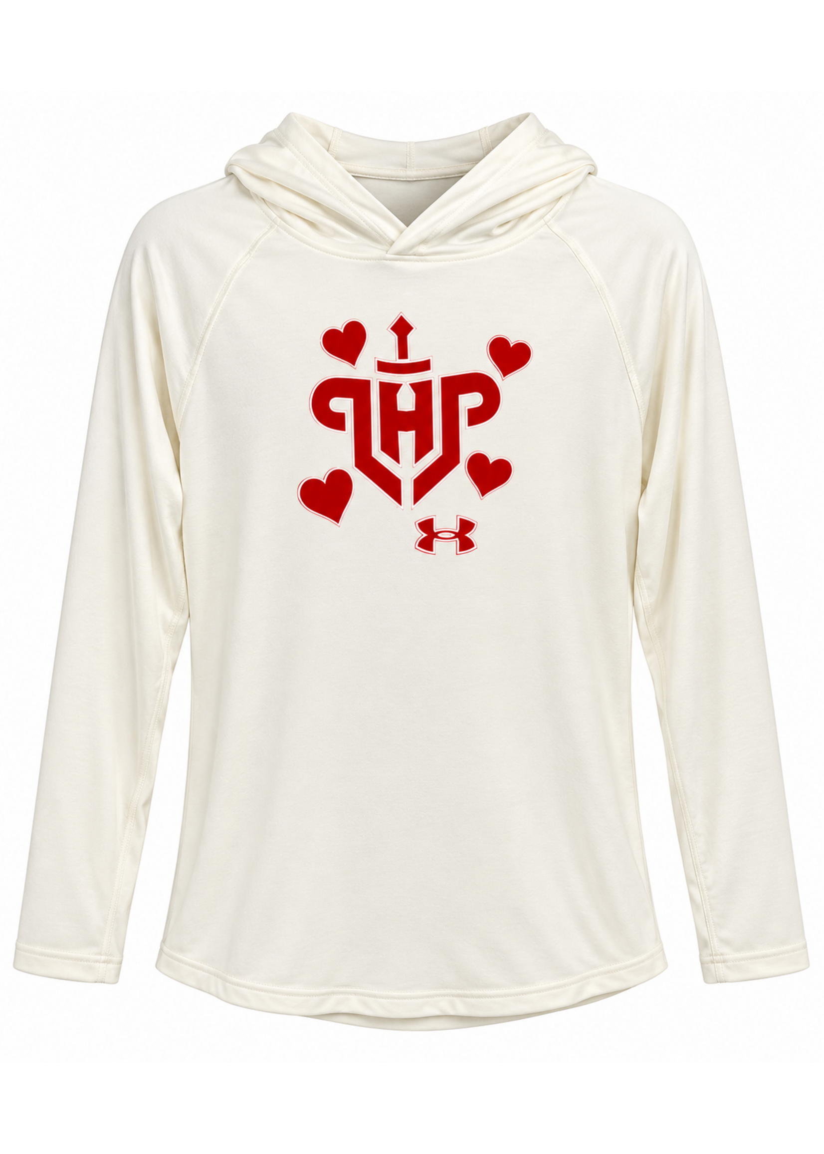 UA Youth Girls Lightweight Hoodie Hearts around LHP Logo 25