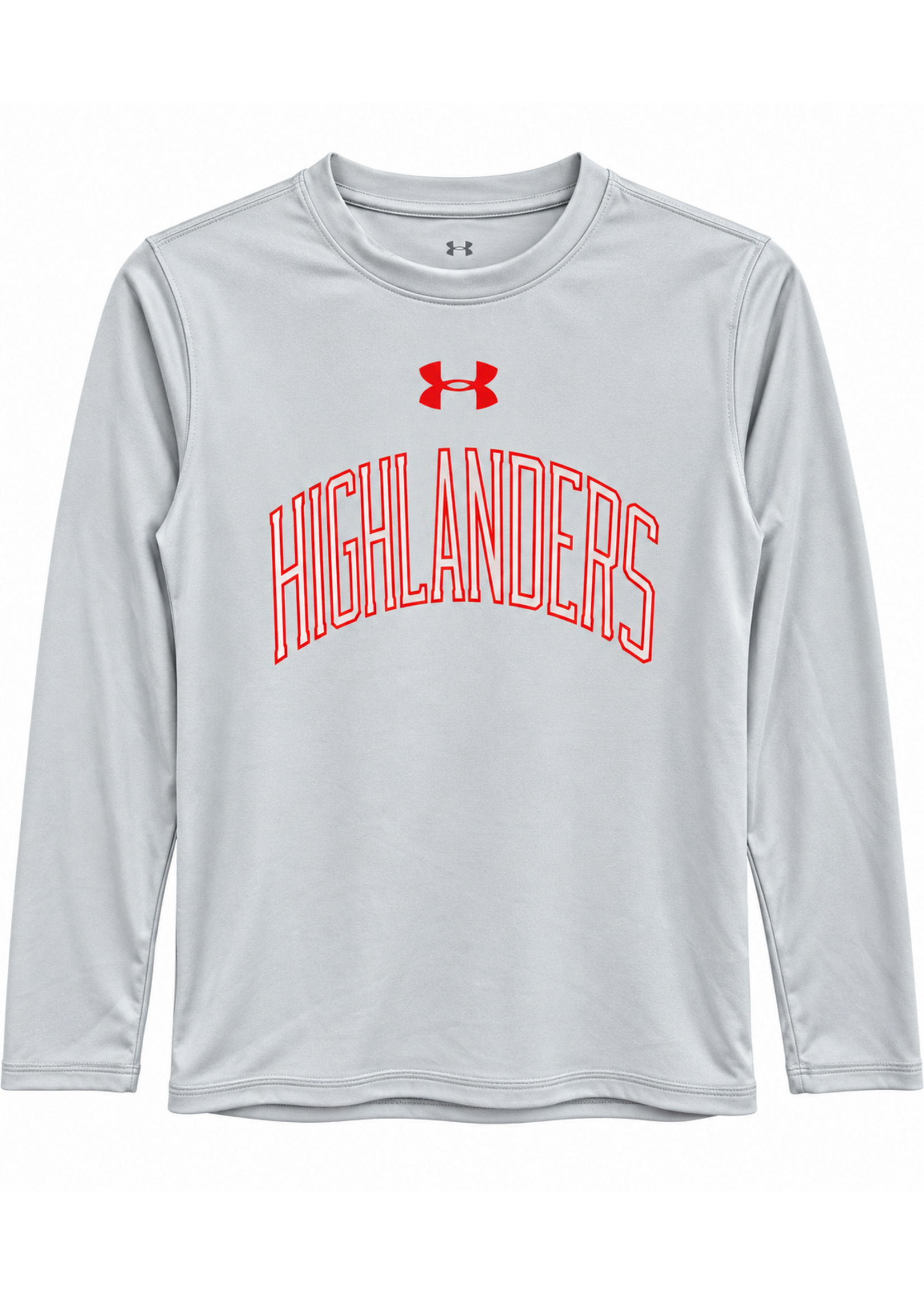 UA Youth Tech Tee LS Lake Highland over UA logo 25