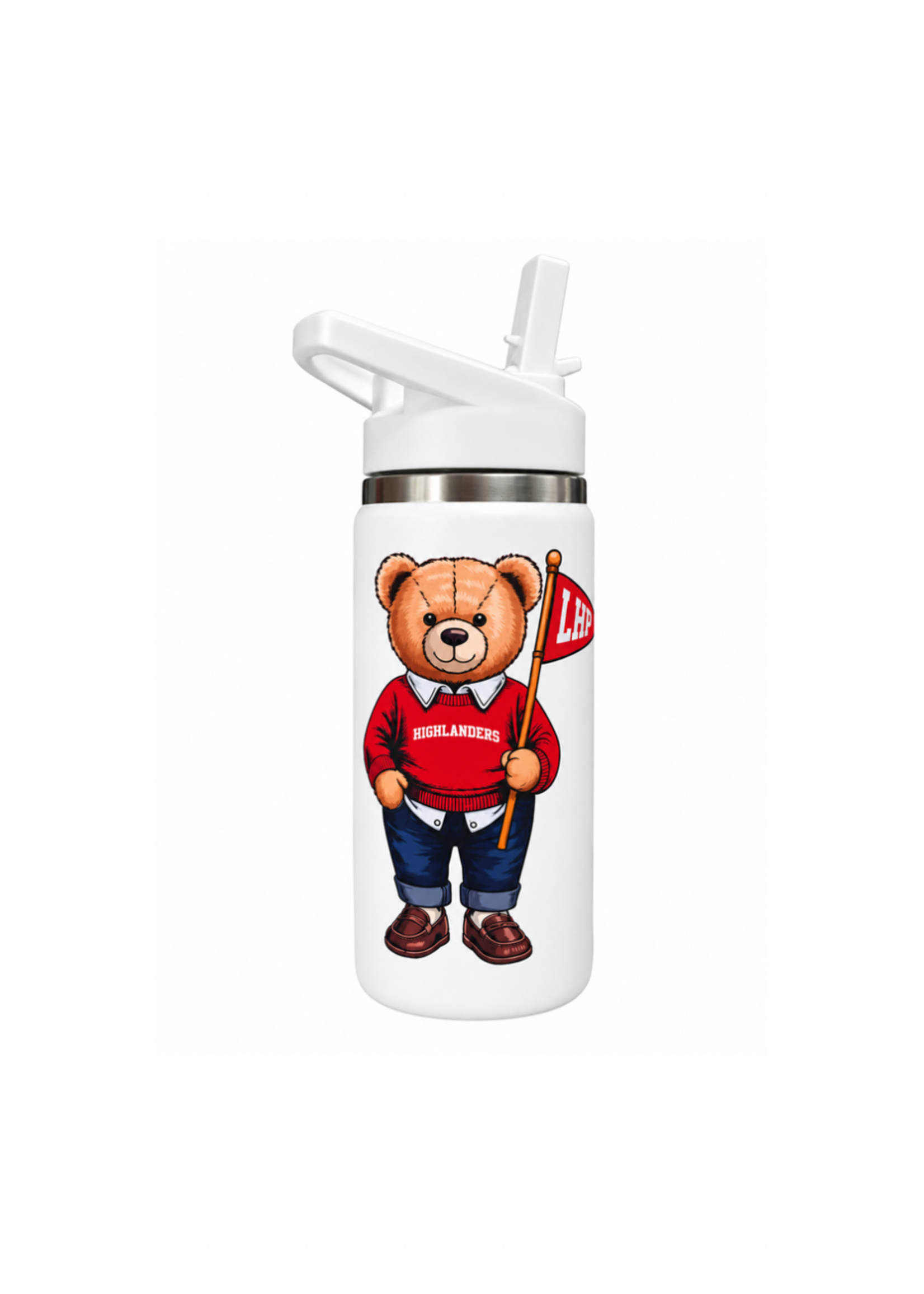 Thermo - Temp 14oz Highlanders Bear Water Bottle with LHP Pennant '26