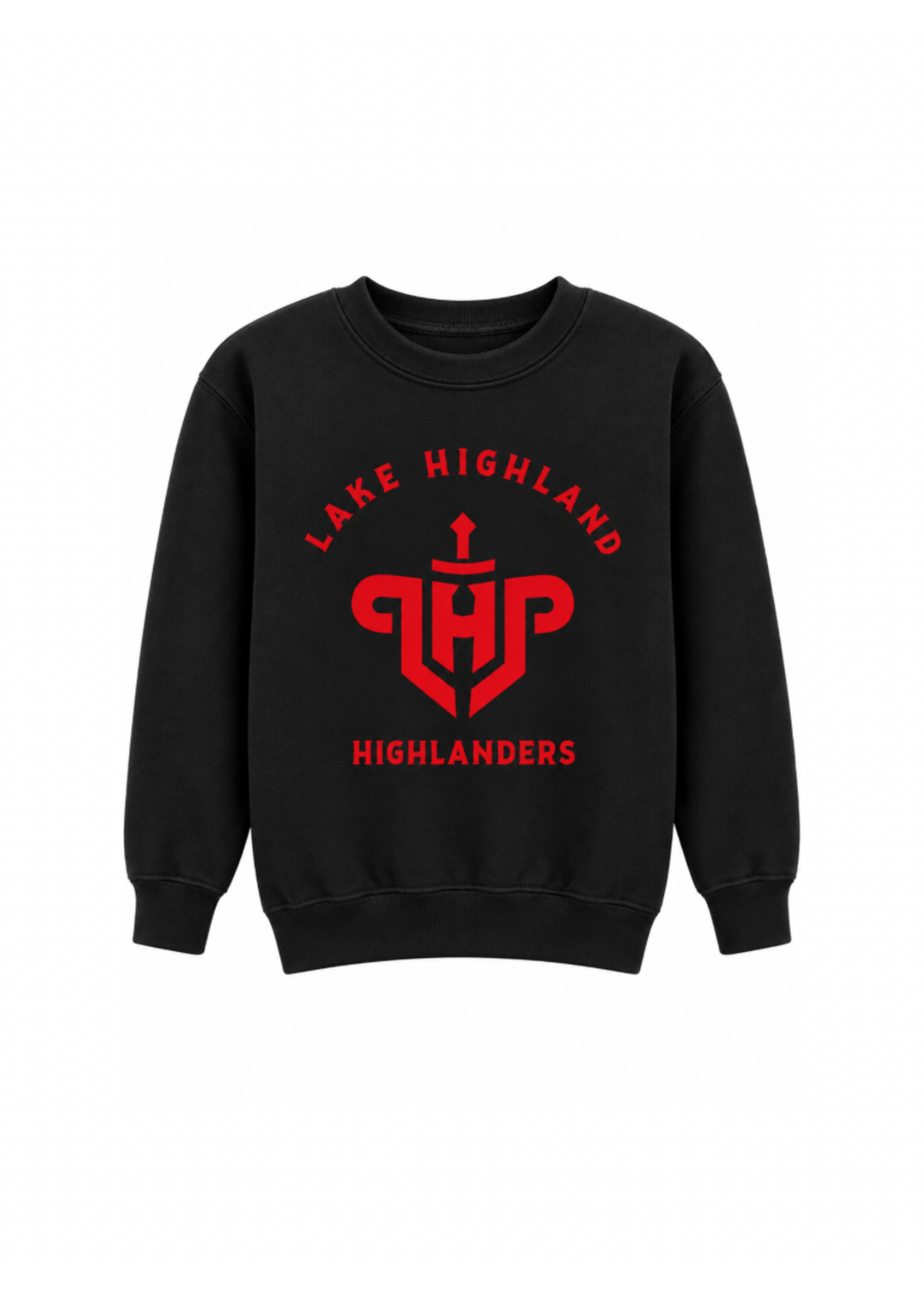 Youth MV Fleece Crew Neck Lake Highland Over LHP Logo Highlanders '26