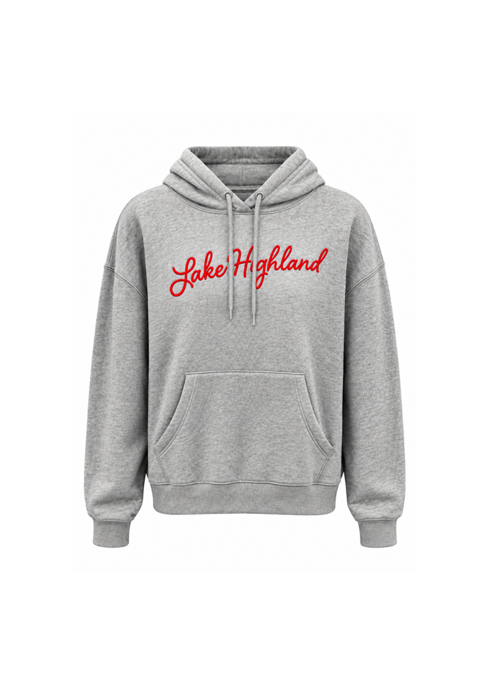 Adult Champion Hoodie Lake Highland in Cursive '23