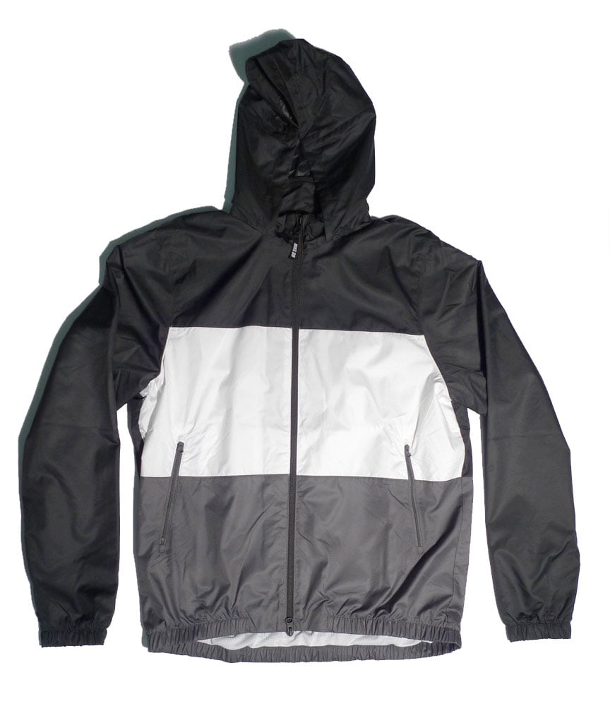 Nike sb Dri-Fit Hooded Striped Jacket - Black/White/Dark Grey - FA SKATES