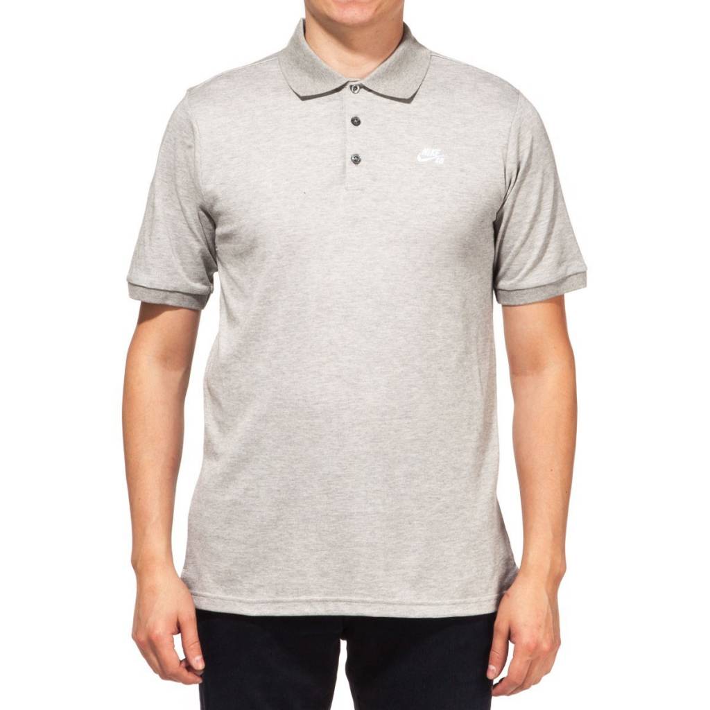 grey nike polo