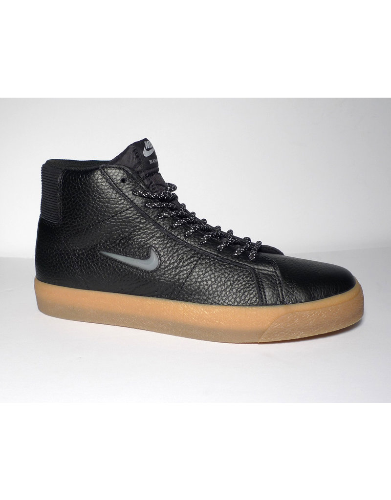 Nike Sb Zoom Blazer Mid Premium Black White Black Gum Fa Skates