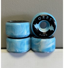 Orbs Orbs Specters Swirl Blue/White 56mm 99a Full Conical Wheels (set of 4)