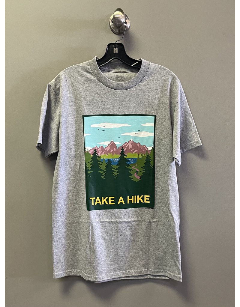 Skate Mental Skate Mental Take A Hike T-Shirt - Grey (size Large)
