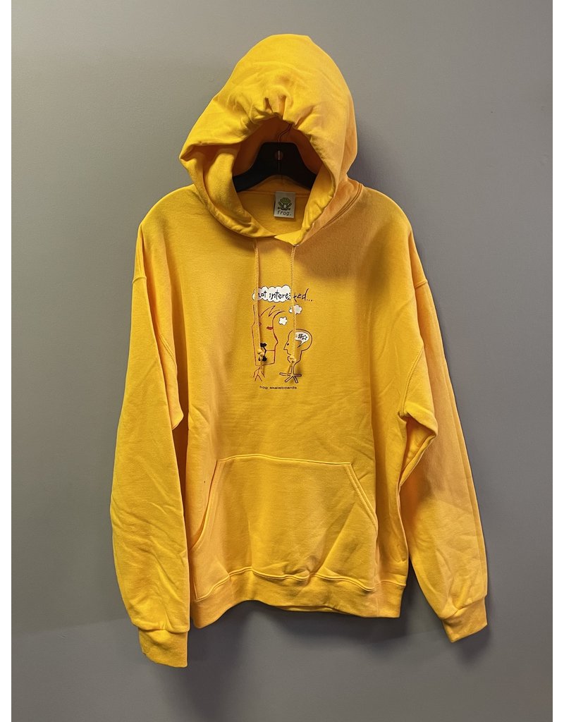 Frog Skateboards Frog Not Interested Hoodie - Gold (size X-Large)