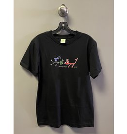 Frog Skateboards Frog Exists! T-Shirt - Black (size X-Large)