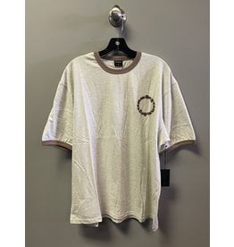 Quasi Quasi Calico Ringer T-shirt - Ash (size X-Large)
