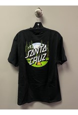 Santa Cruz Santa Cruz Braun Camping Dot T-shirt - Black (size Small)