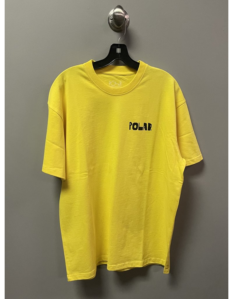 Polar Polar Trippin' T-Shirt - Lemon  (size Medium)