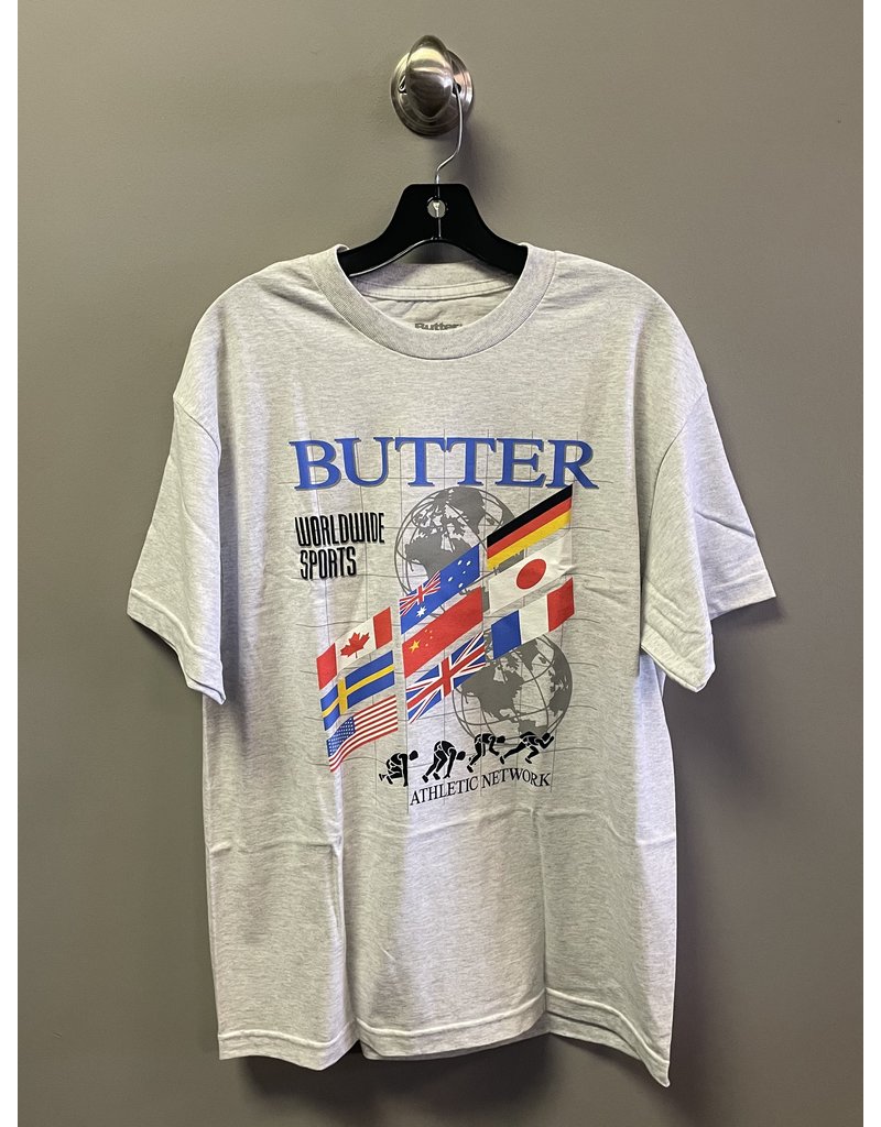 Butter Goods Butter Goods Track T-shirt - Ash Grey  (Size Medium or Large)