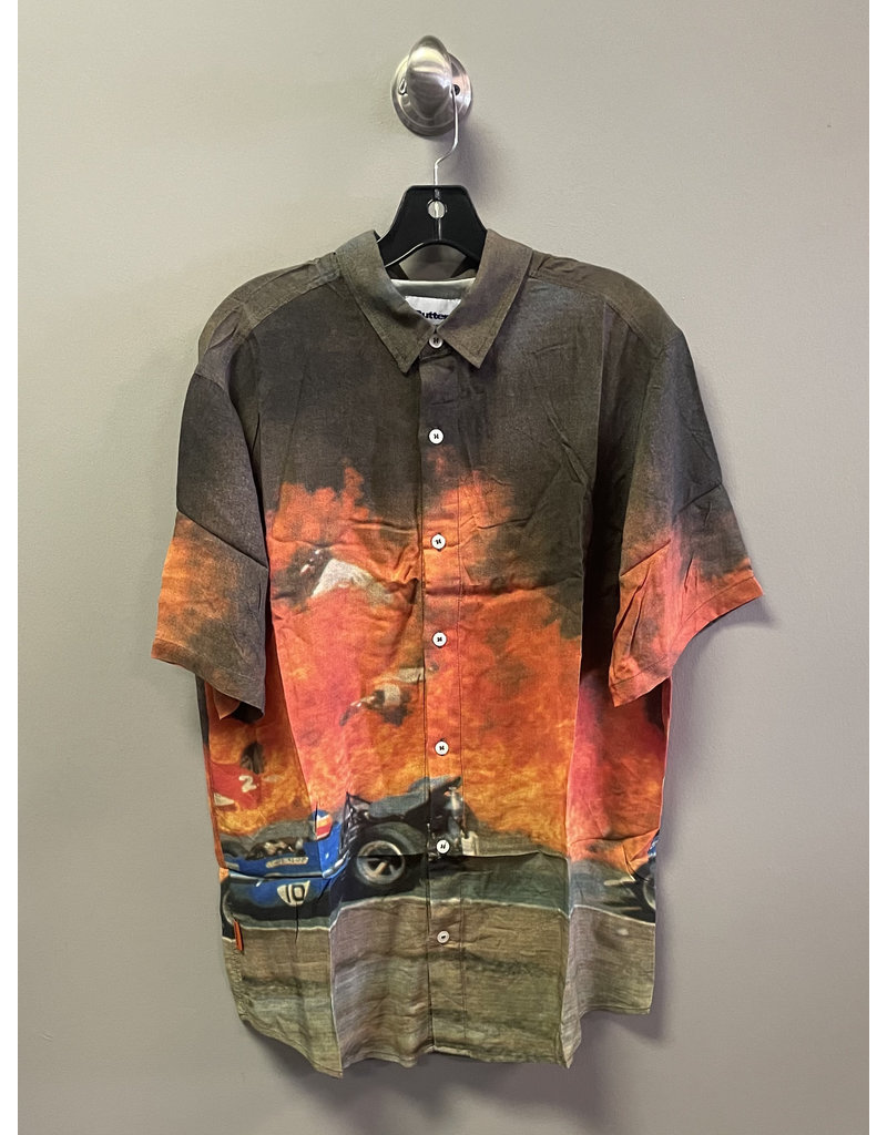 Butter Goods Butter Goods Race S/S Button Up - Multi (size X-Large)