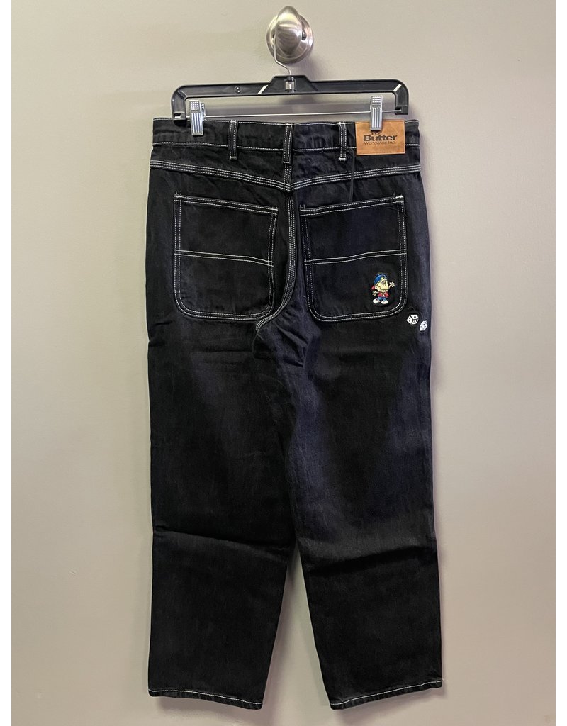 Butter Goods Butter Goods Dice Demin Pants (Relaxed Fit) - Black  (size 28)