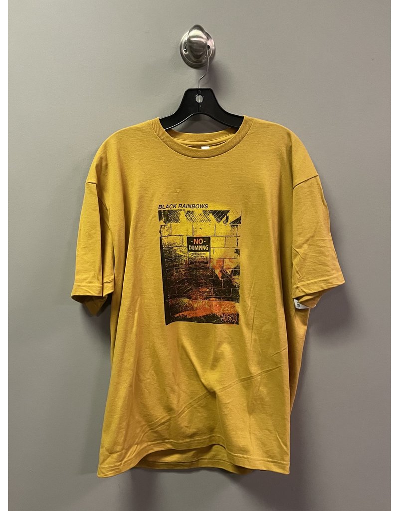 Adored Adored Black Rainbow T-shirt - Yellow (size Large)