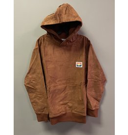 Butter Goods Butter Goods High Wale Cord Pullover Hoodie - Rust (size X-Large)
