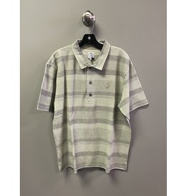 Polar Polar Multistripe Polo Shirt - Soft Green (size Small)