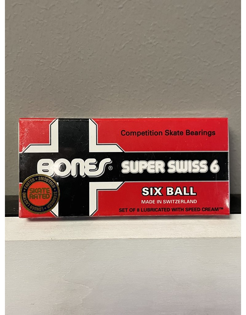 Bones Bones Super Swiss 6-Ball Bearings (set of 8)