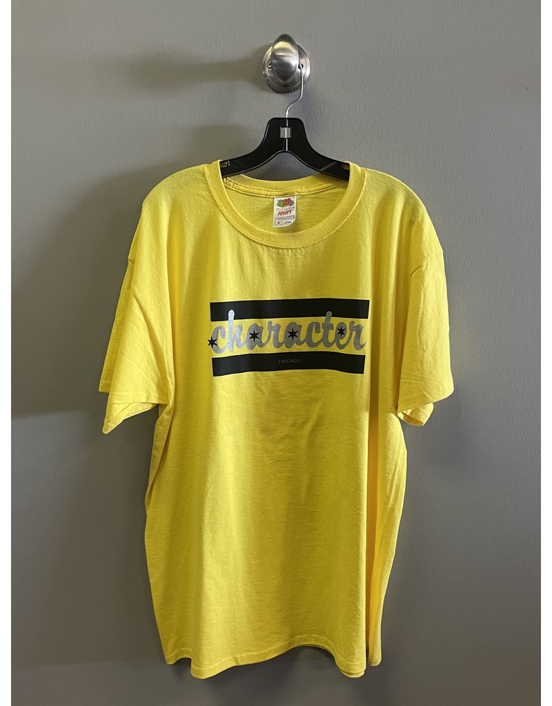 Character Character Chicago Flag T-shirt - Yellow (size X-Large)