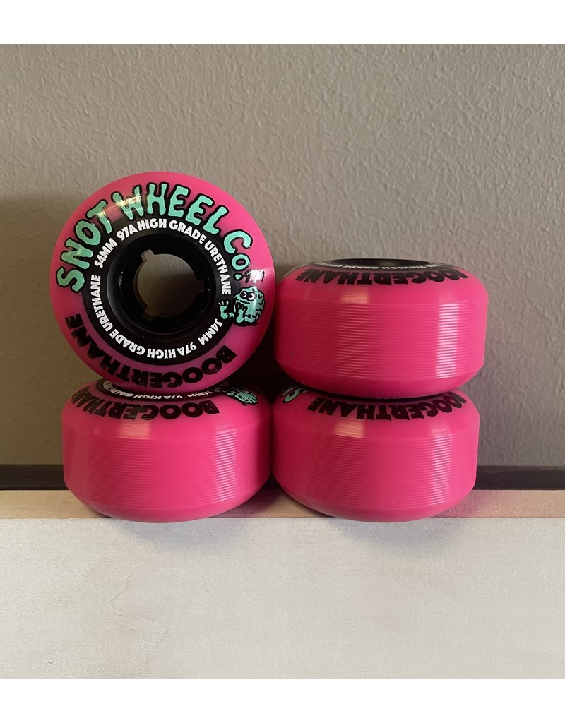 Snot Wheel Co. Snot Team Boogerthane 54mm 97a Pink/Black Wheels (set of 4)